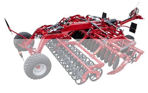 Brana talerzowa Kverneland Qualidisc 21000 T pracująca na polu, prezentująca szerokość roboczą