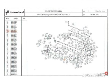 Zdjęcie siłownika hydraulicznego Kverneland do regulacji szerokości orki