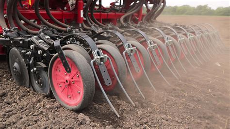 Thematic photo of a Meprozet S119 seeder in action on a field