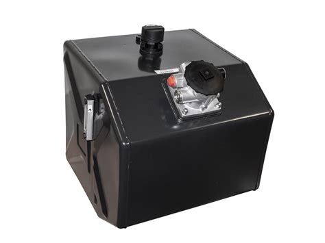 Przykładowy zbiornik oleju hydraulicznego z zamontowanym filtrem na ssaniu