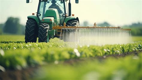 Thematic photo of a tractor with an attached sprayer in a field
