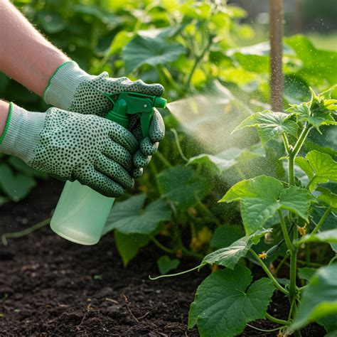Zdjęcie przedstawiające osobę używającą opryskiwacza w ogrodzie