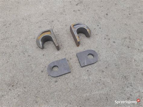 Schemat przedstawiający mocowanie JCB i mocowanie Euro, z zaznaczonym miejscem montażu przejściówki