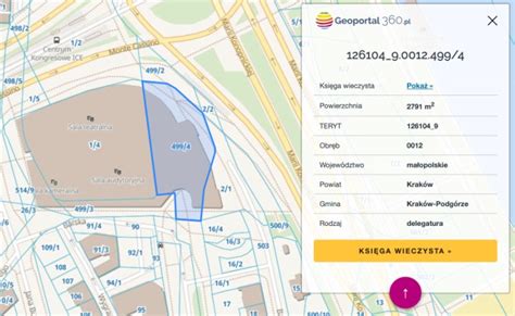 Mapa działki z zaznaczonymi optymalnymi trasami dojazdu szambiarki