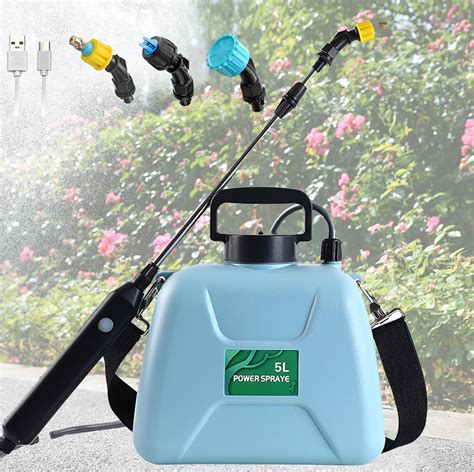 Photo showing different carrying methods for sprayers: hand-held, shoulder strap, backpack, and wheeled.