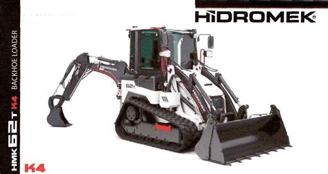 Zdjęcie mini koparko-ładowarki gąsienicowej Hidromek HMK 62 T w akcji