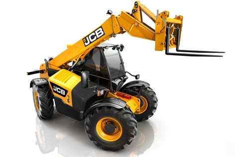 Infographic detailing safety features and operator cabin layout of JCB telescopic handlers
