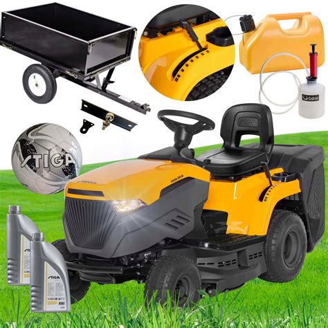 Ilustracja traktorka ogrodowego marki Partner