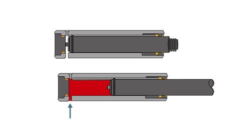 Schemat działania siłownika podskrzyniowego w wywrotce