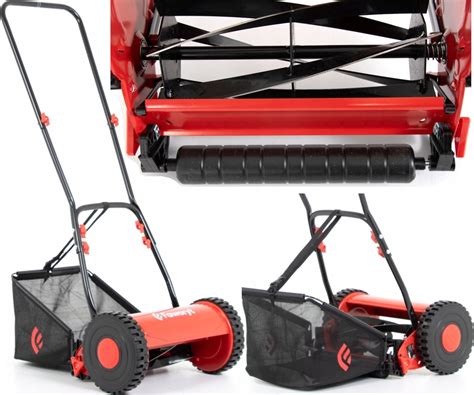 kosiarka ręczna Faworyt TKR300 w akcji na małym trawniku