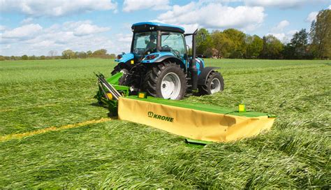 Thematic photo of a Deutz-Fahr disc mower in operation on a field