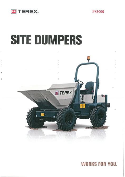 Technical diagram of Terex PS3000 dumper