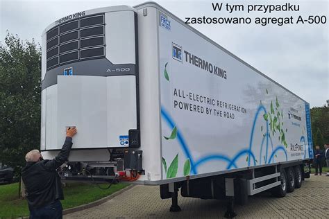 Zdjęcie agregatu chłodniczego na naczepie