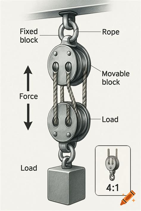 Diagram of the cutting system with four movable knives