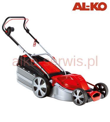 Zbliżenie na detale kosiarki AL-KO Silver 46.4 E Comfort: koła XXL, mechanizm regulacji wysokości