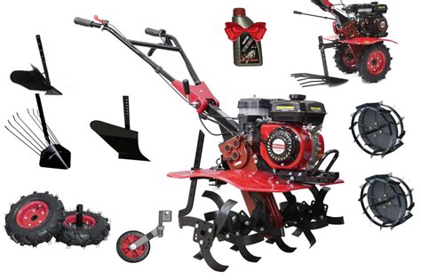 Zbliżenie na zestaw hartowanych gwiazd roboczych glebogryzarki