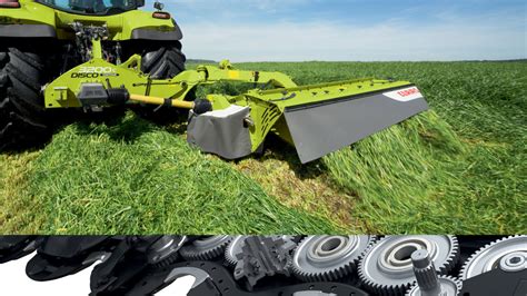 Thematic photo of Claas DISCO disc mower in action in a field