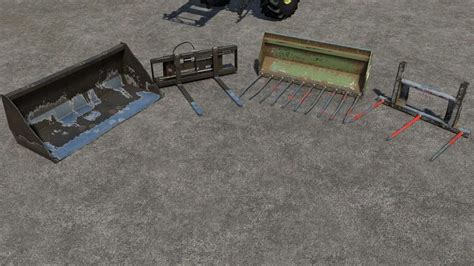 Zestawienie ładowacza czołowego z widłami do palet w grze Farming Simulator