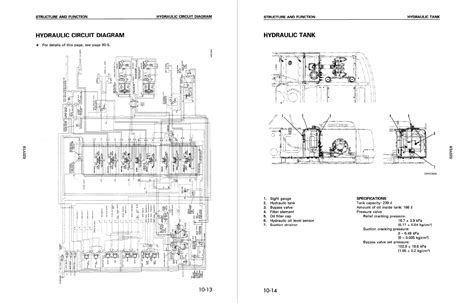 Technical diagram of Komatsu PW180-10 engine or hydraulic system