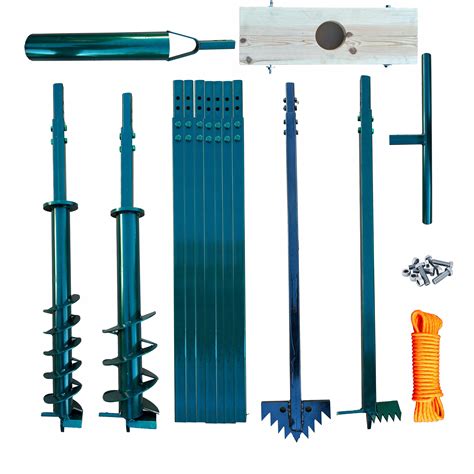 Przekrój wiertnicy do studni z zaznaczonymi kluczowymi elementami