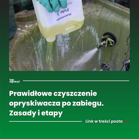 czyszczenie opryskiwacza po użyciu