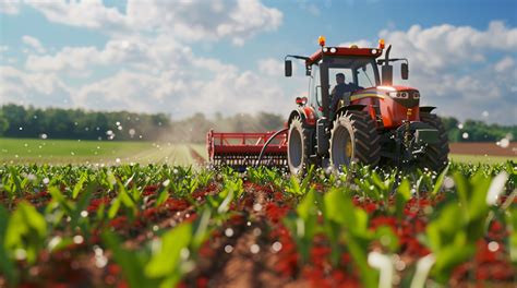 Tematyczne zdjęcie maszyny rolniczej New Holland w pracy na polu