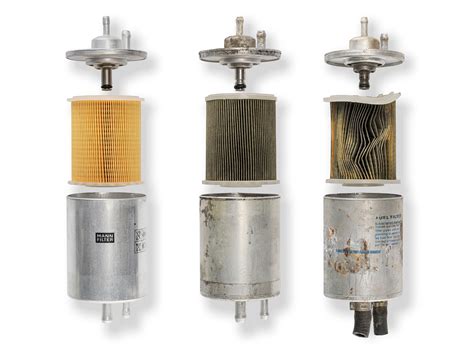 Photo of new fuel filters and a clean fuel system component