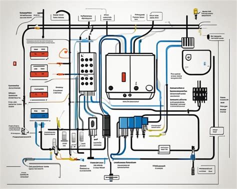 Schemat przedstawiający główne elementy konstrukcyjne kosiarki elektrycznej.