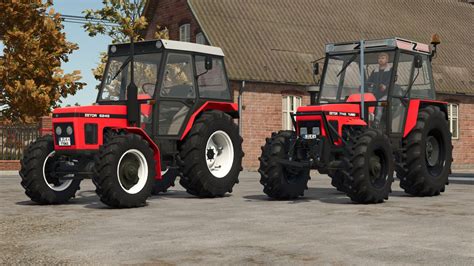 Historyczne zdjęcia pierwszych modeli ciągników Zetor, w tym Z25 i Zetor 15.