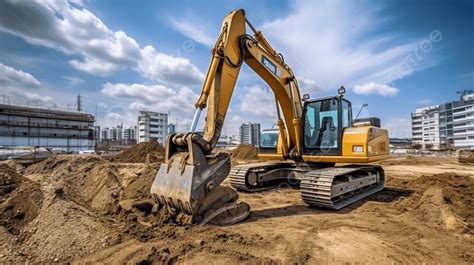 Thematic photo showing a car and a heavy construction machine (e.g., excavator) on a marketplace interface, with OTOMOTO logo