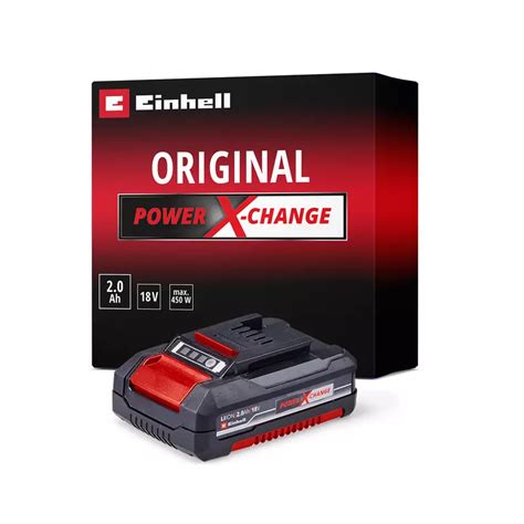 Infographic explaining Einhell Power X-Change battery system with Twin-Pack feature