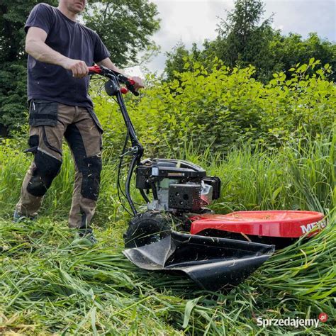 spalinowa kosiarka bębnowa radząca sobie z wysoką trawą