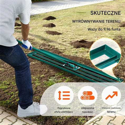 Ilustracja przedstawiająca ergonomiczną postawę podczas pracy z długim trzonkiem kultywatora