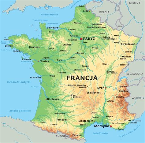 Mapa strategicznego położenia Magazynu Metz we Francji