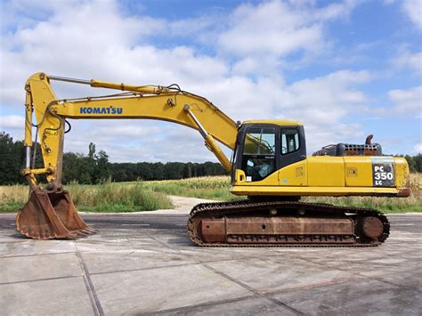 Komatsu PC 350 LC w akcji na placu budowy