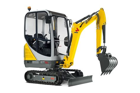 Detailed technical drawing of Wacker Neuson ET16 dimensions