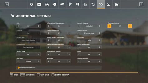 Screenshot interfejsu Courseplay w FS19 z ustawieniami tras