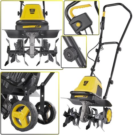 Glebogryzarka elektryczna John Gardener (GEKO G83003) podczas pracy w ogrodzie