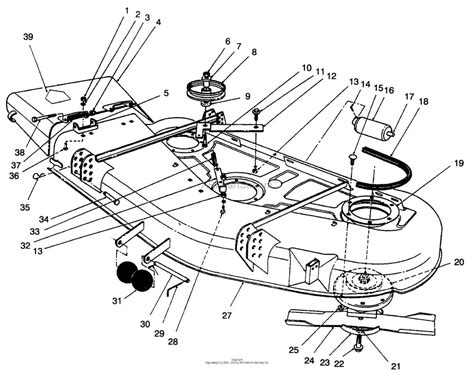Diagram showing the 92 cm cutting deck with double blades and the grass collection system, including the basket and discharge mechanism.