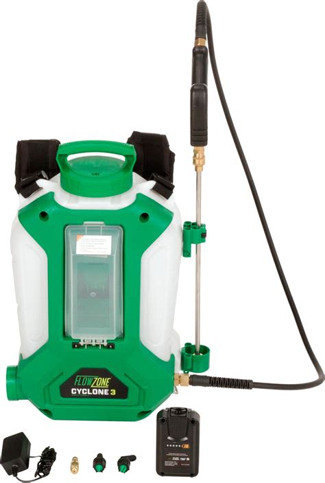 Infographic comparing features of different German battery sprayer models