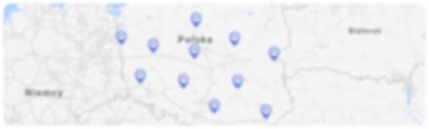 Mapa punktów serwisowych traktorków ogrodowych