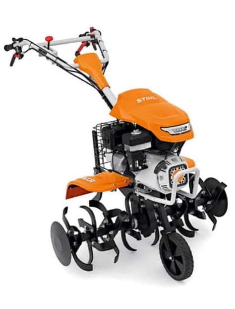 glebogryzarka spalinowa Stihl w akcji na grządce