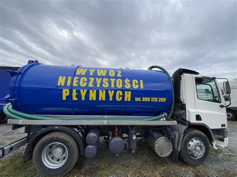 Nowoczesna szambiarka do wywozu nieczystości płynnych