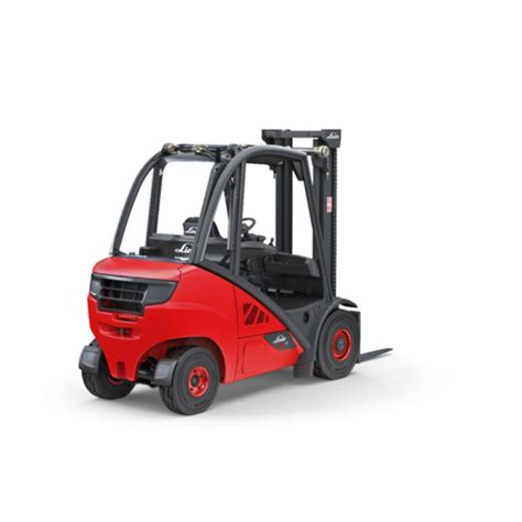 Thematic photo of a Linde H30 forklift in operation, showing the cabin and visibility