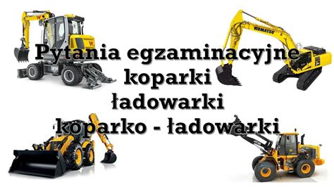 Schemat przedstawiający różne typy łyżek do koparko-ładowarki