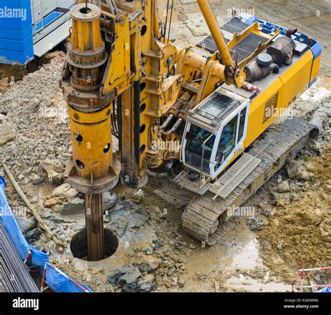 Thematic photo of a construction site with core drilling equipment