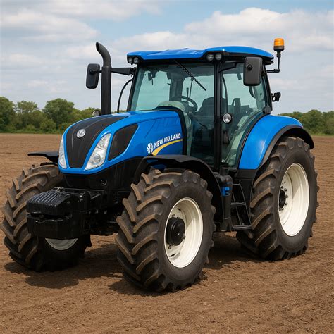 Ciągnik New Holland serii T6 w akcji na polu uprawnym