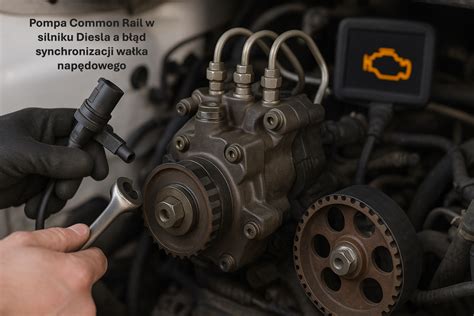 Mechanik wymieniający pompę wody w silniku maszyny budowlanej