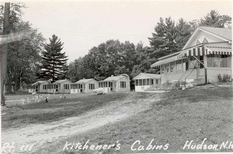 Historical photo of Naglak's first cabins or workshop