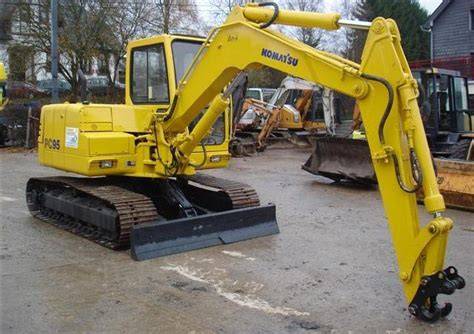 The Komatsu PC95 excavator at work on a construction site